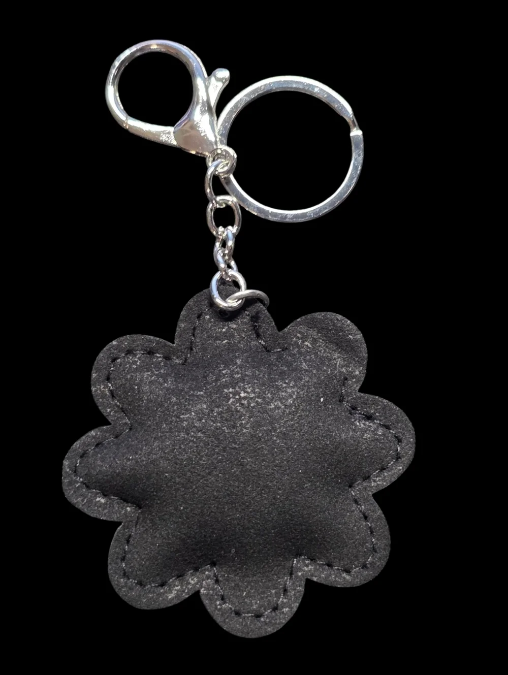 Smiley Flower Rhinestone Bag Charm Keychain
